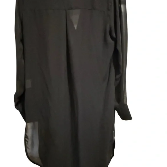Bar III Sheer Black Tunic | Size M | Effortless Chic Layering Piece - Picture 5 of 6